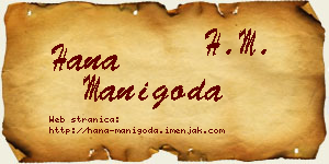 Hana Manigoda vizit kartica